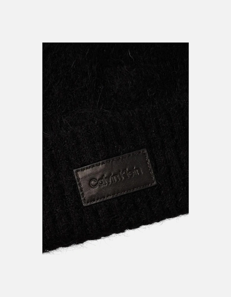 Alpaca Blend Knit Cap Women - Black Hats