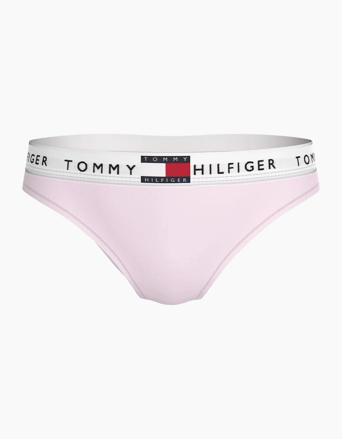 Tommy Hilfiger Women's Pink Heritage Cotton Bikini Brief, Light - Size 8
