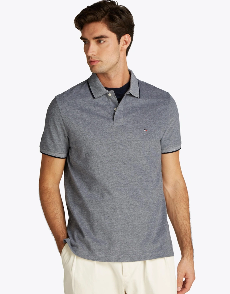 Oxford Two Tone Tipped Mens Polo