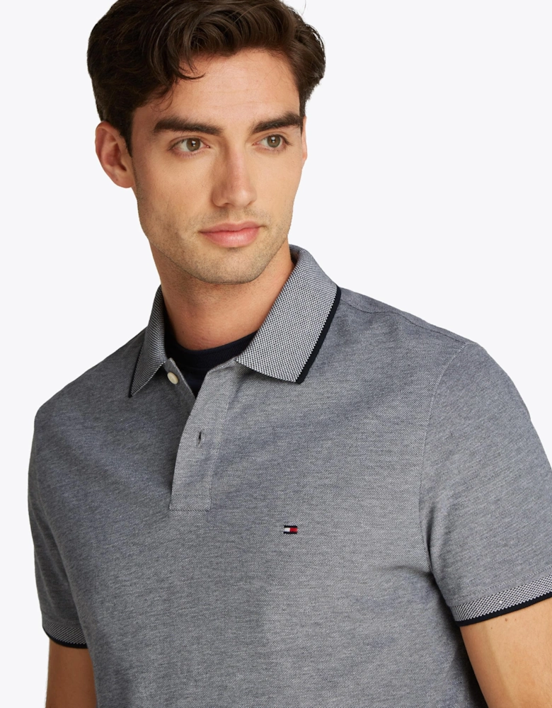 Oxford Two Tone Tipped Mens Polo