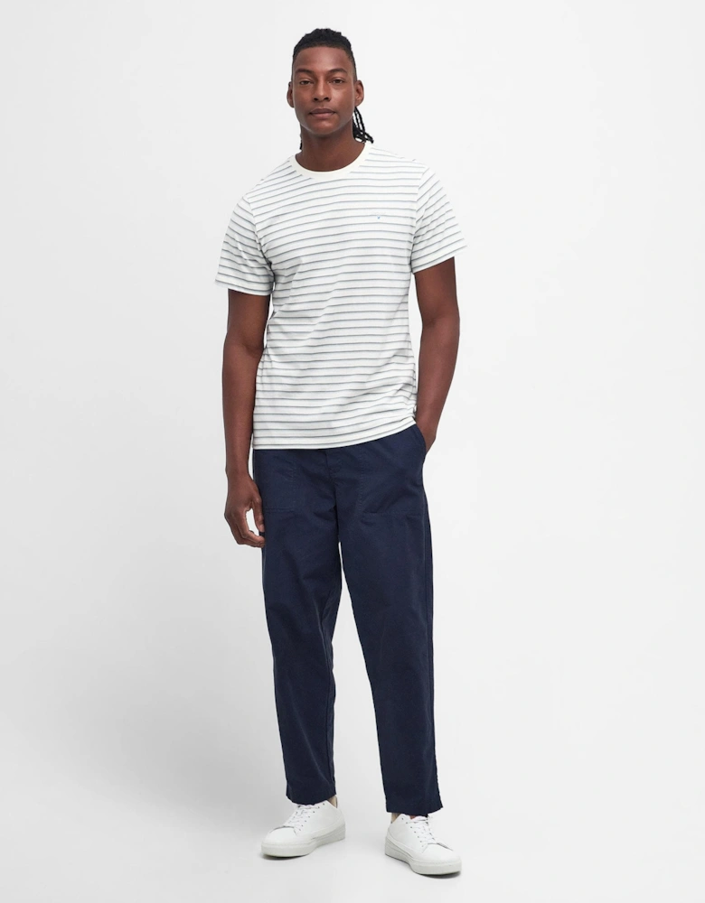 Ponte Stripe Mens Tailored T-Shirt