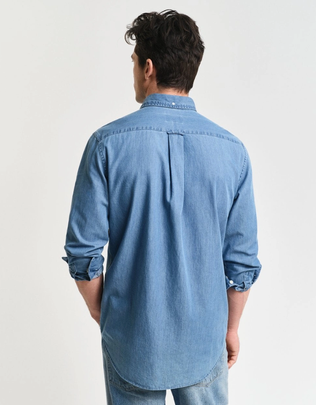 Mens Regular Fit Indigo Shirt