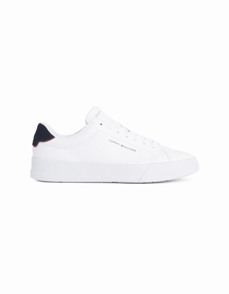 Court Leather Detailed Mens Trainer