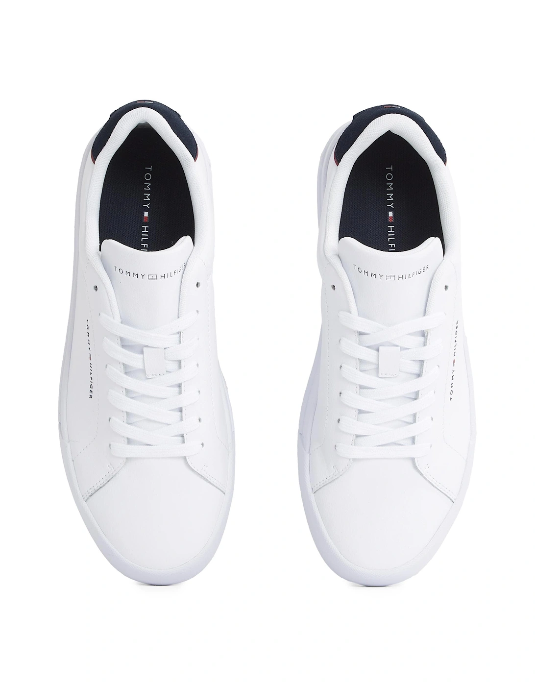 Court Leather Detailed Mens Trainer