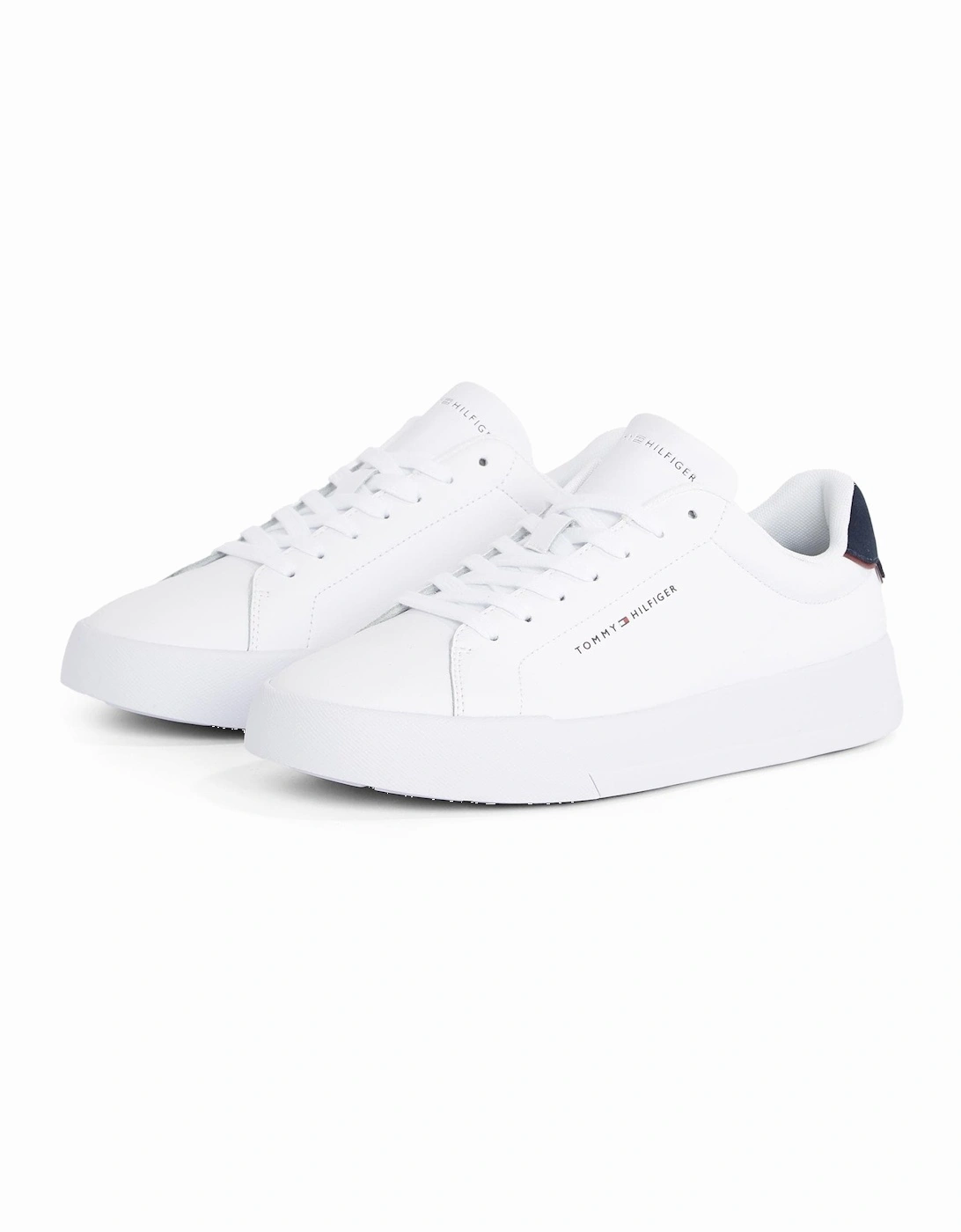 Court Leather Detailed Mens Trainer