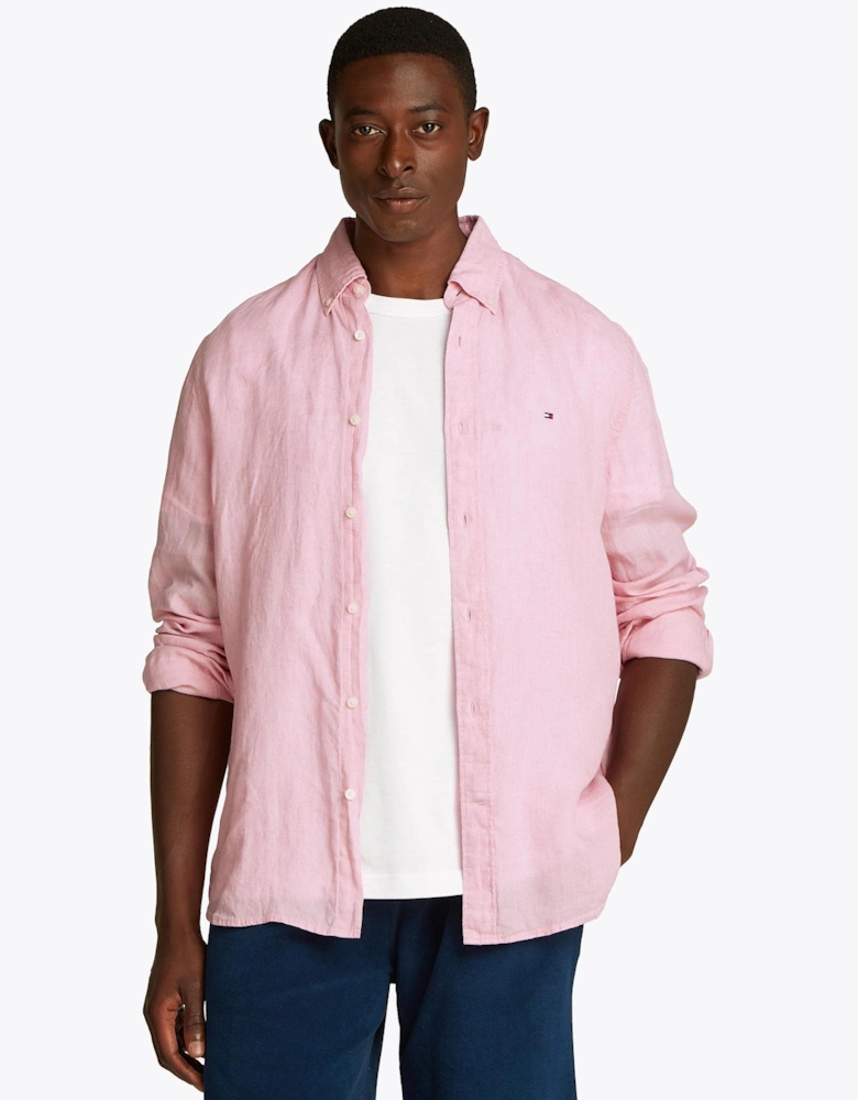 Pigment Dyed Solid Mens Shirt