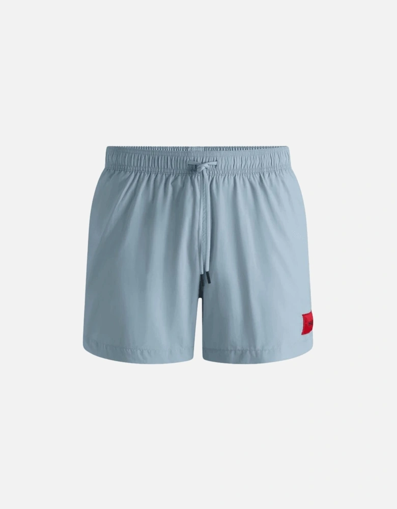 Dominca Print Logo Blue Swim Shorts