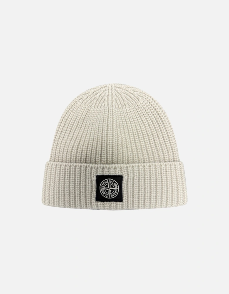 Wool Beanie Hat Off-White