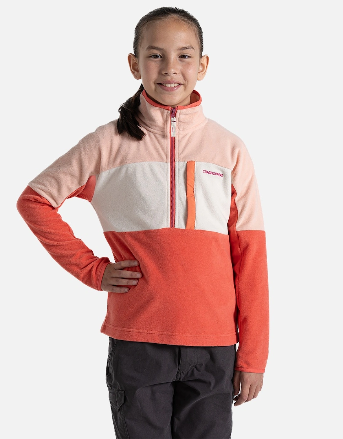 Childrens/Kids Bromley Half Zip Fleece Top