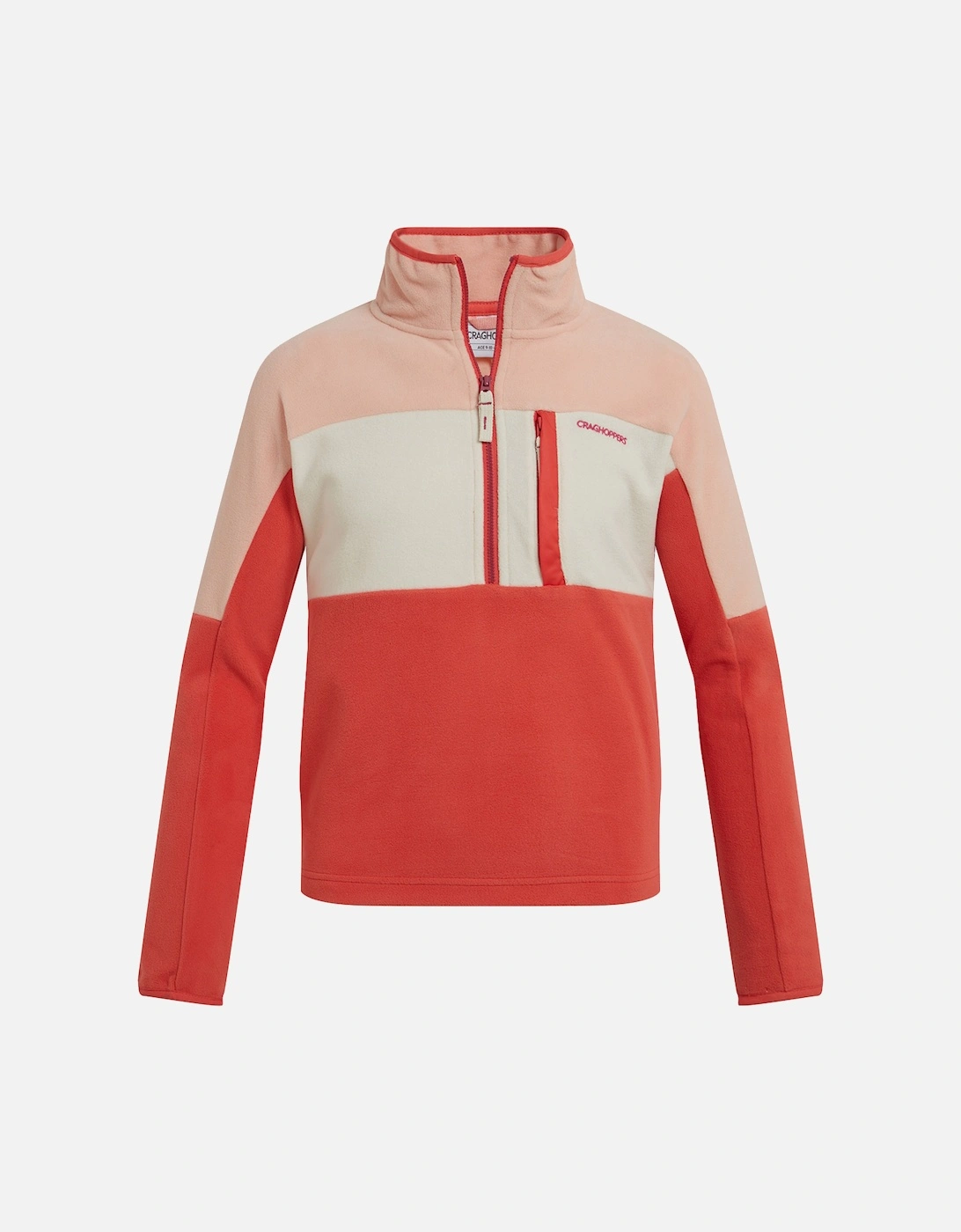 Boy's Craghoppers Childrens/Kids Bromley Half Zip Fleece Top - Red - Size: 11 years/12 years