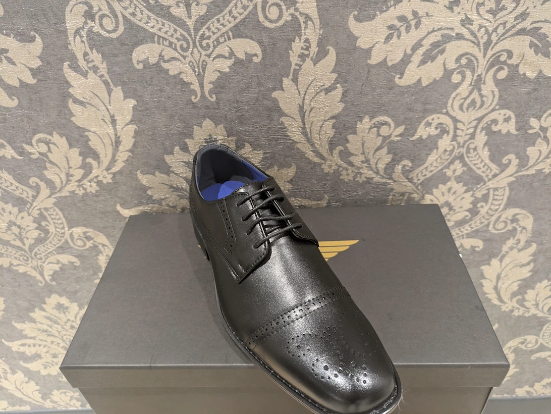 Eton Brogue Shoes - Black