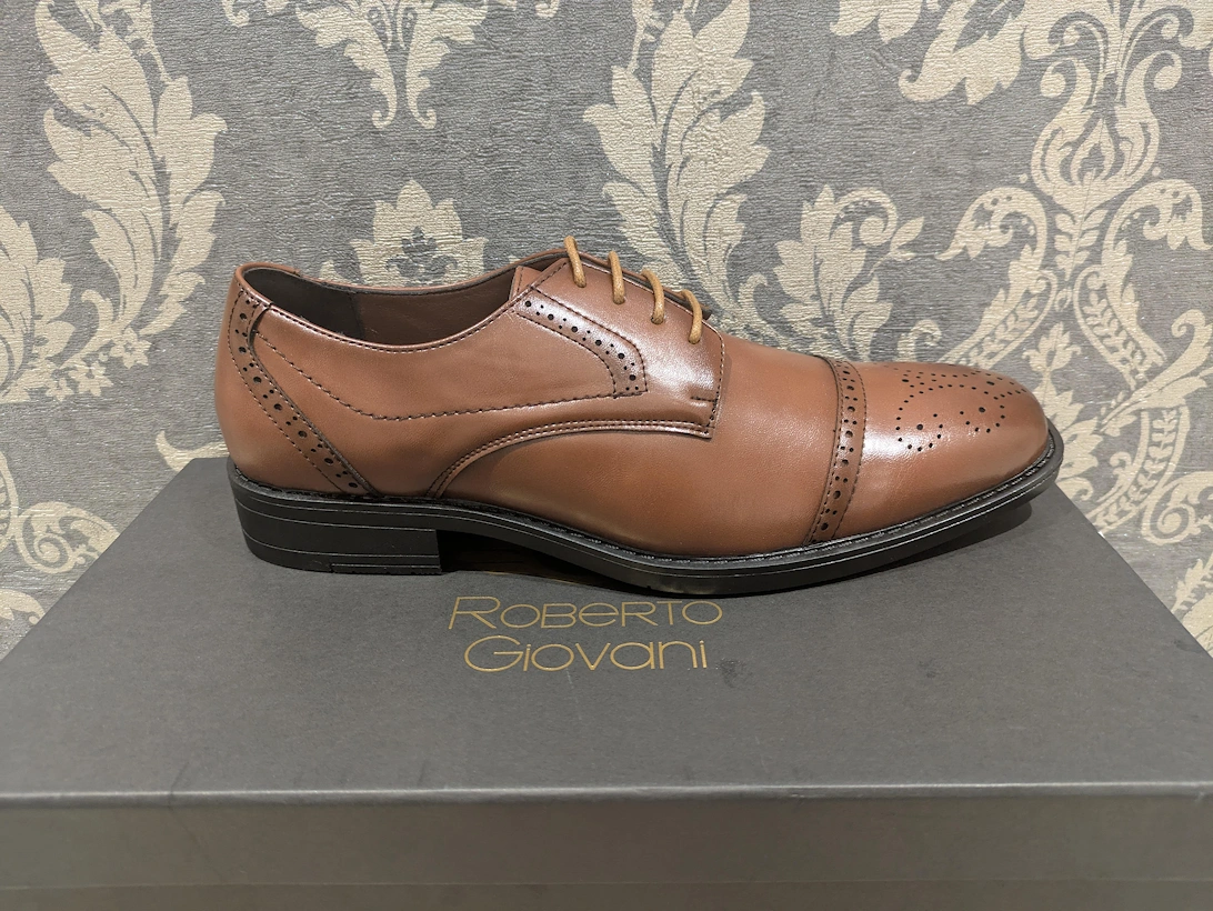 Eton Brogue Shoes - Tan