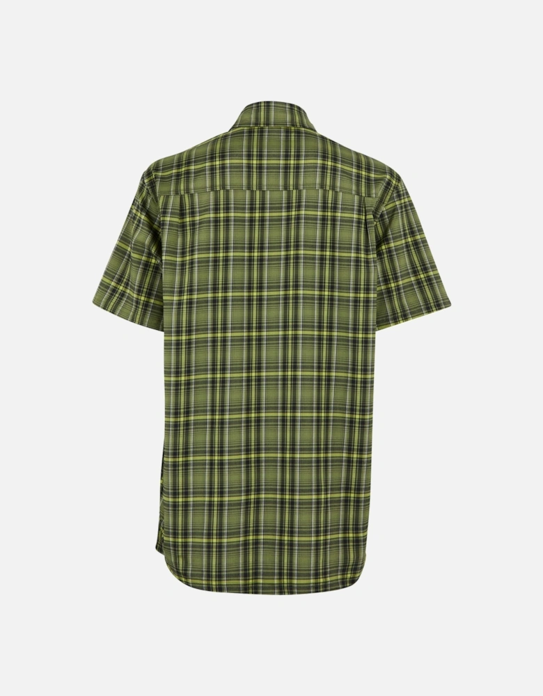 Mens Begarno Checked Short-Sleeved Shirt