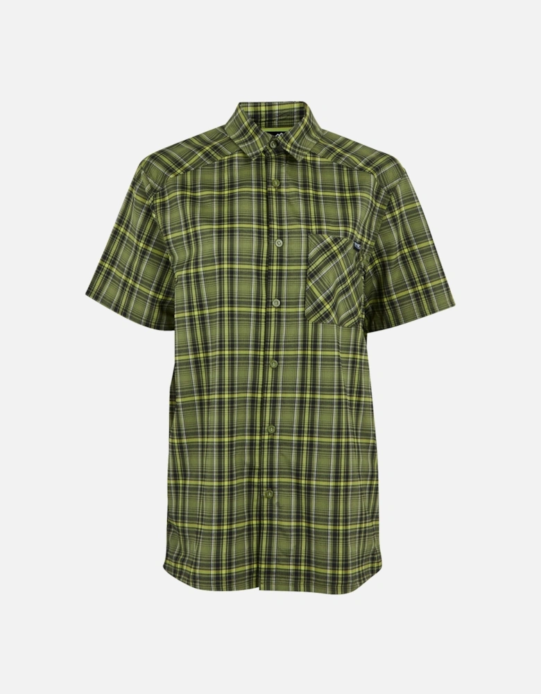 Mens Begarno Checked Short-Sleeved Shirt