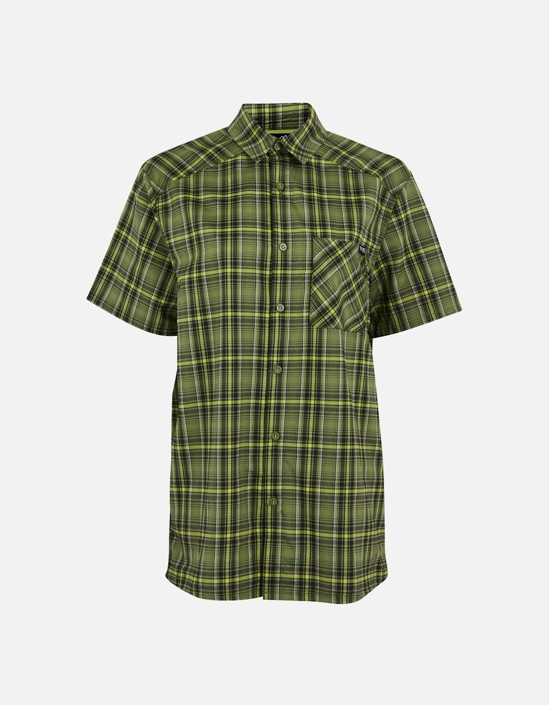 Mens Begarno Checked Short-Sleeved Shirt, 5 of 4