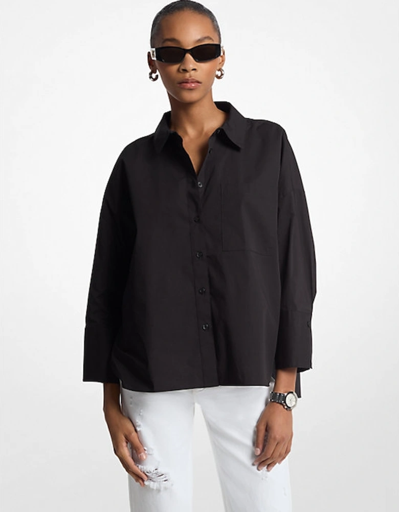 Stretch Cotton Poplin Shirt