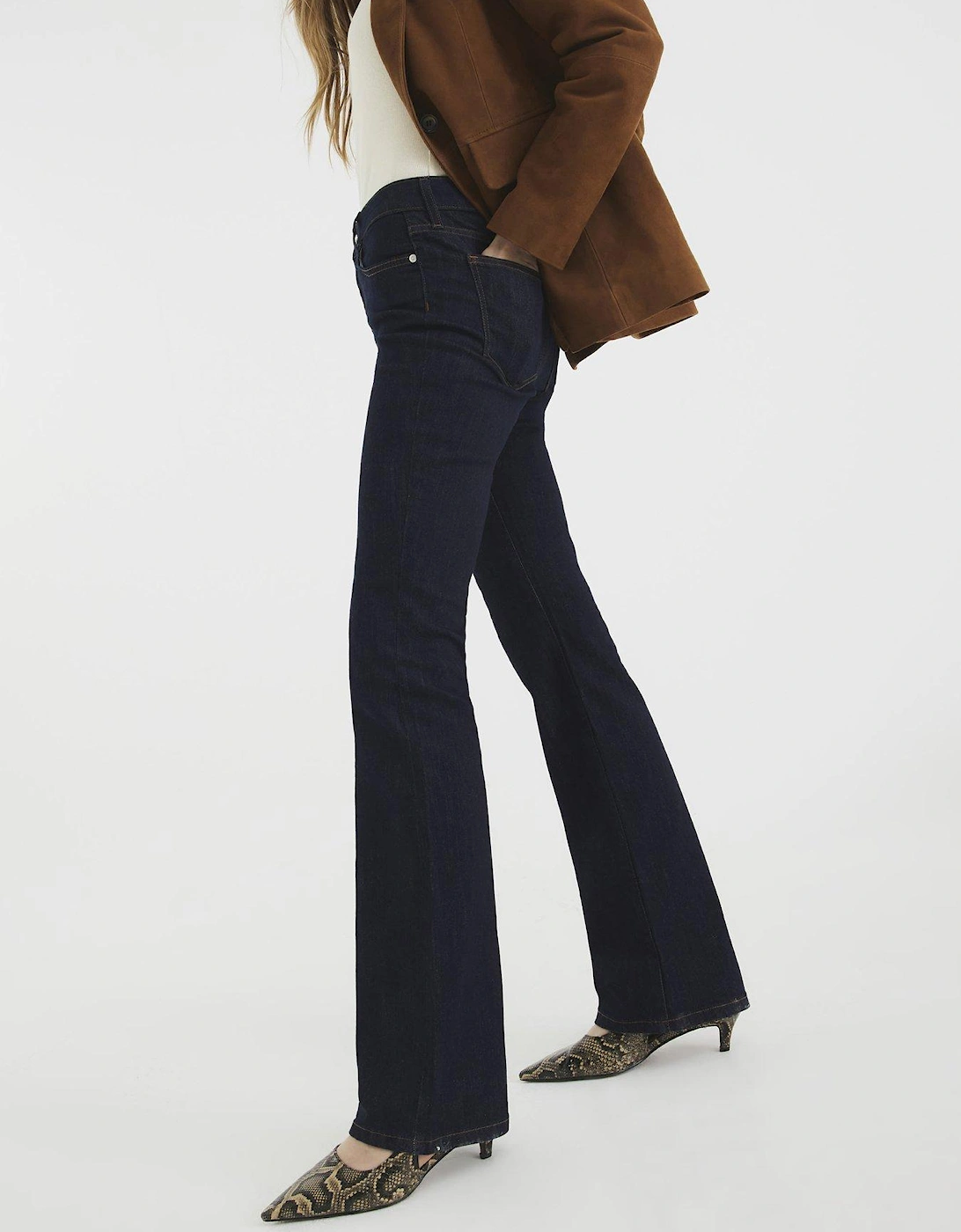 Denim Mid Rise Bootcut Jeans, 2 of 1