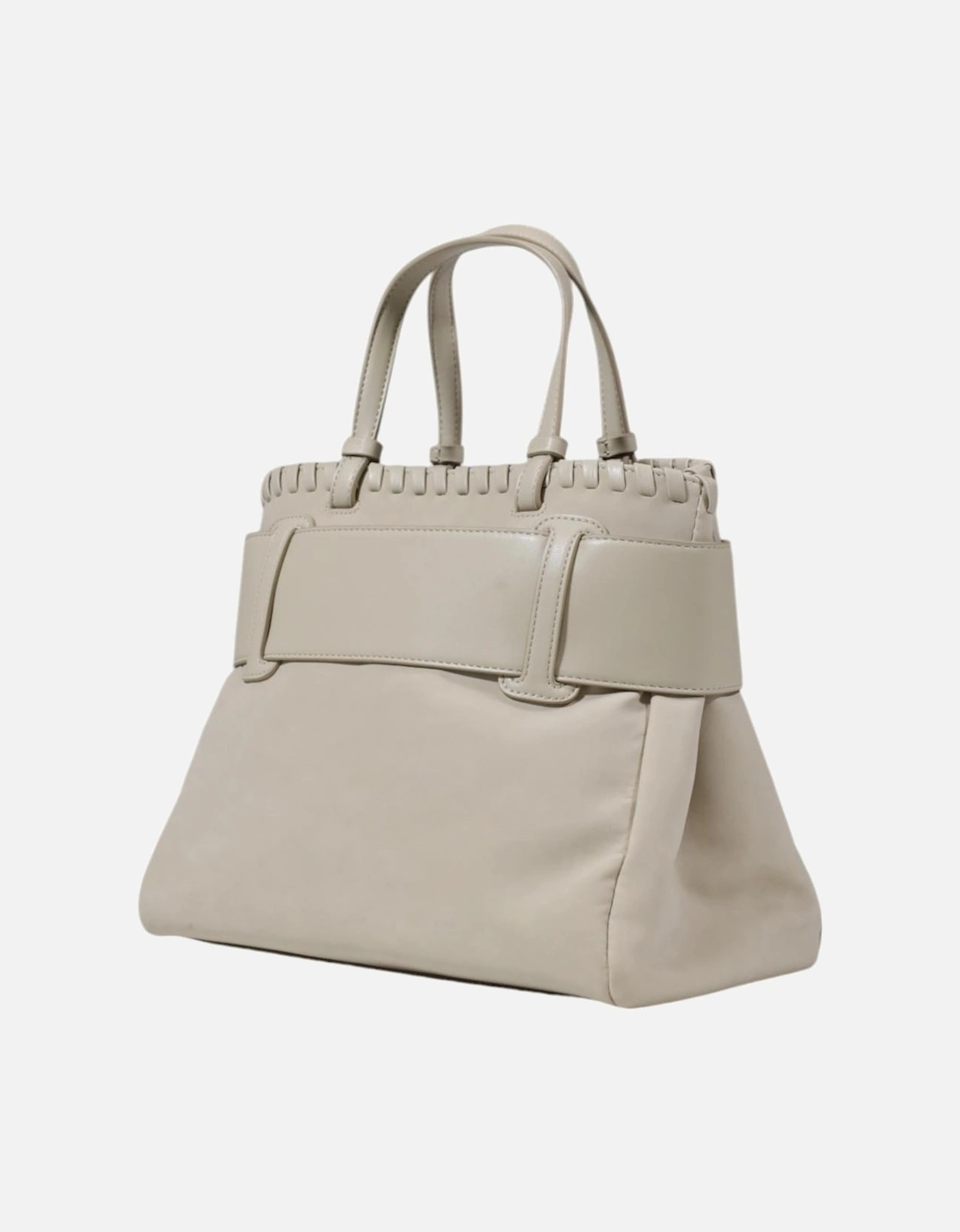 Handbag with Shoulder Strap and Zip Women - Beige Bags