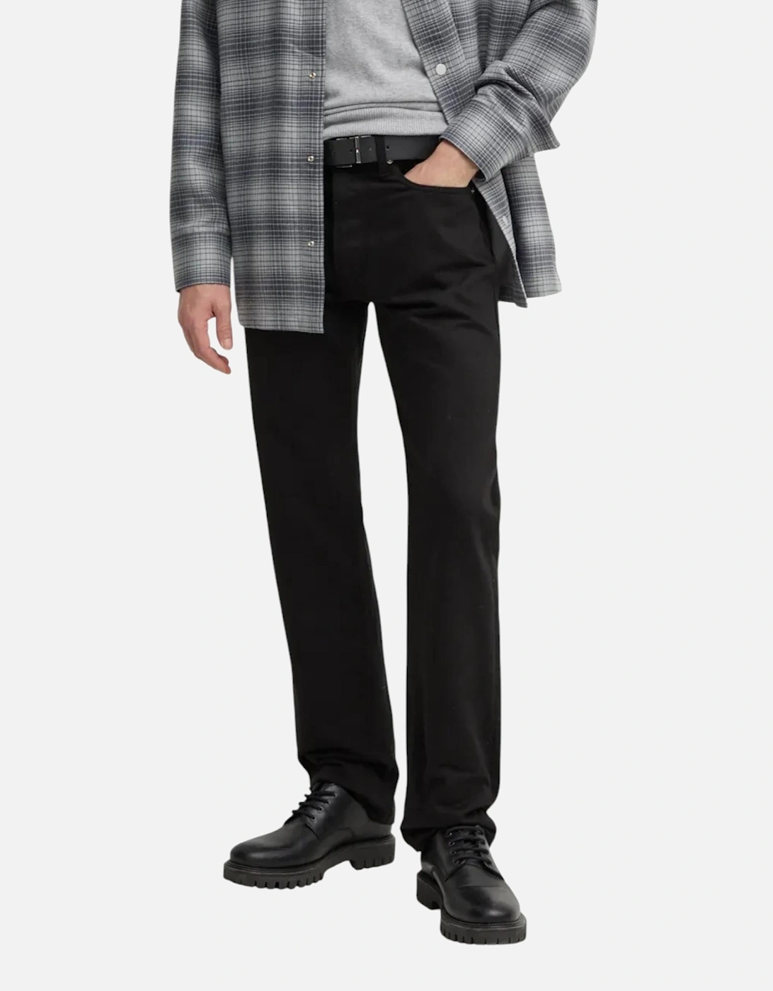 Checked Cotton Lapel Collar Shirt Women - Black, 4 of 3
