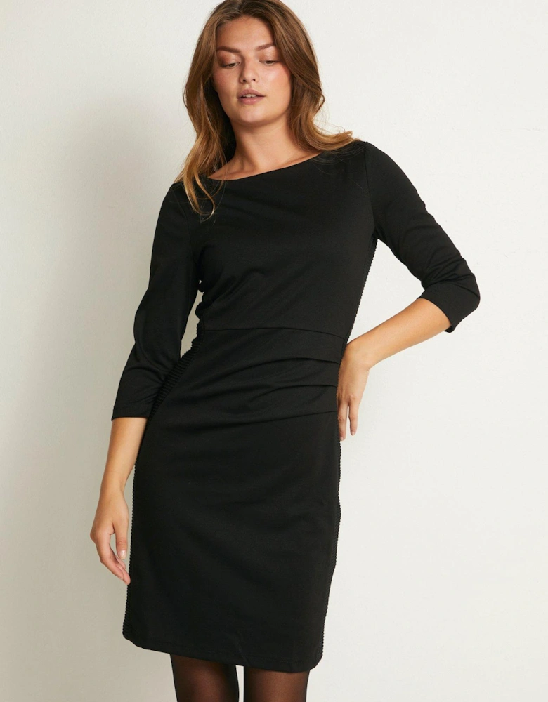 Kasara Long Sleeve Dress - Black