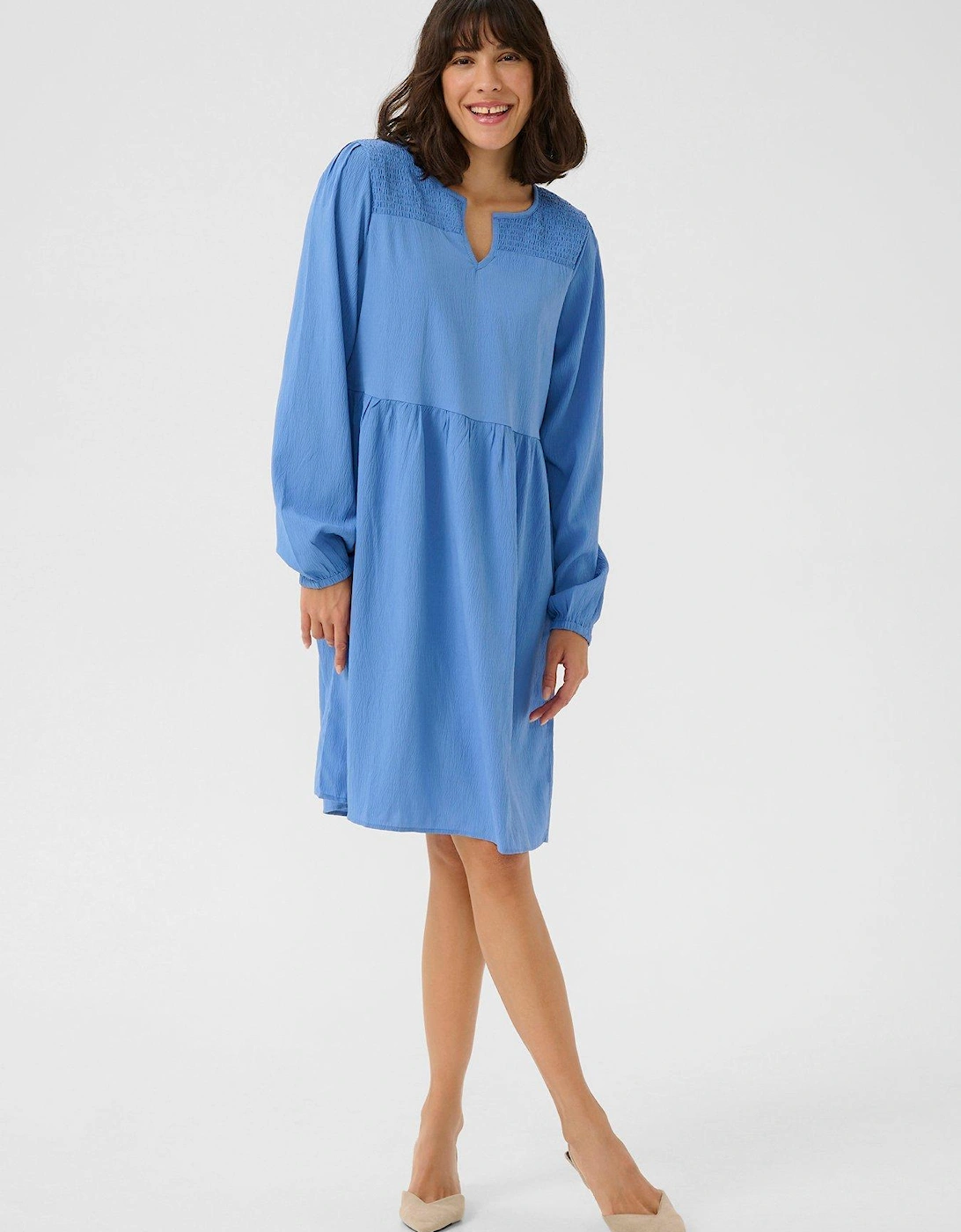 Linda Smock Dress - Blue, 2 of 1