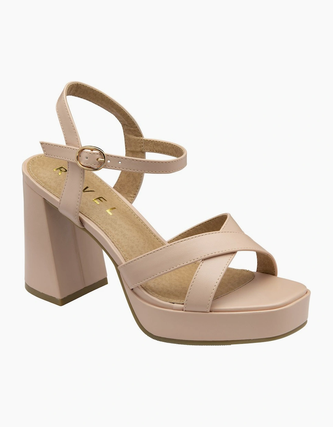 Ravel Women's Farran Womens Heeled Sandals - Tan - Size: 5