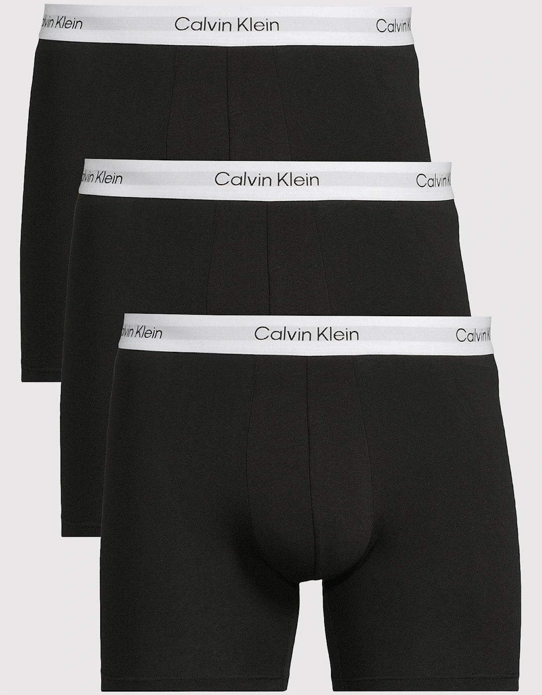 3 Pack of Icon Cotton Stretch Boxer Briefs - Black, 2 of 1