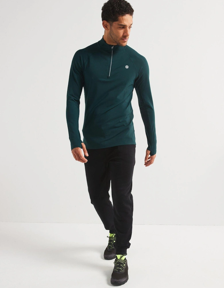 Mens Training Relentless 1/4 Zip - Green