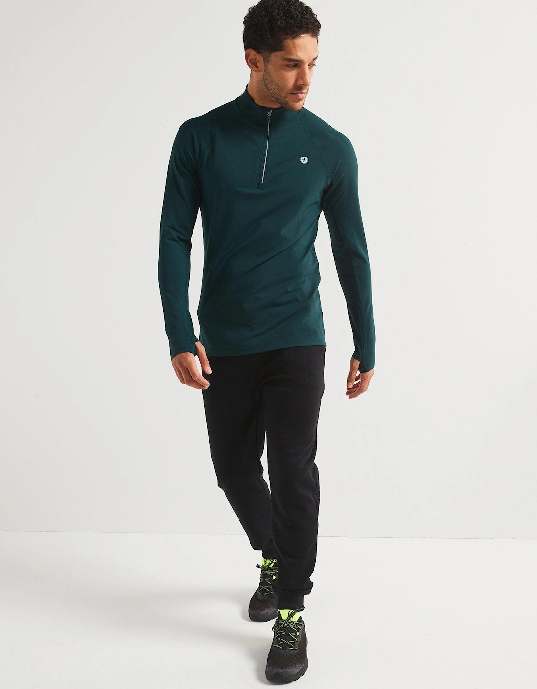 Mens Training Relentless 1/4 Zip - Green