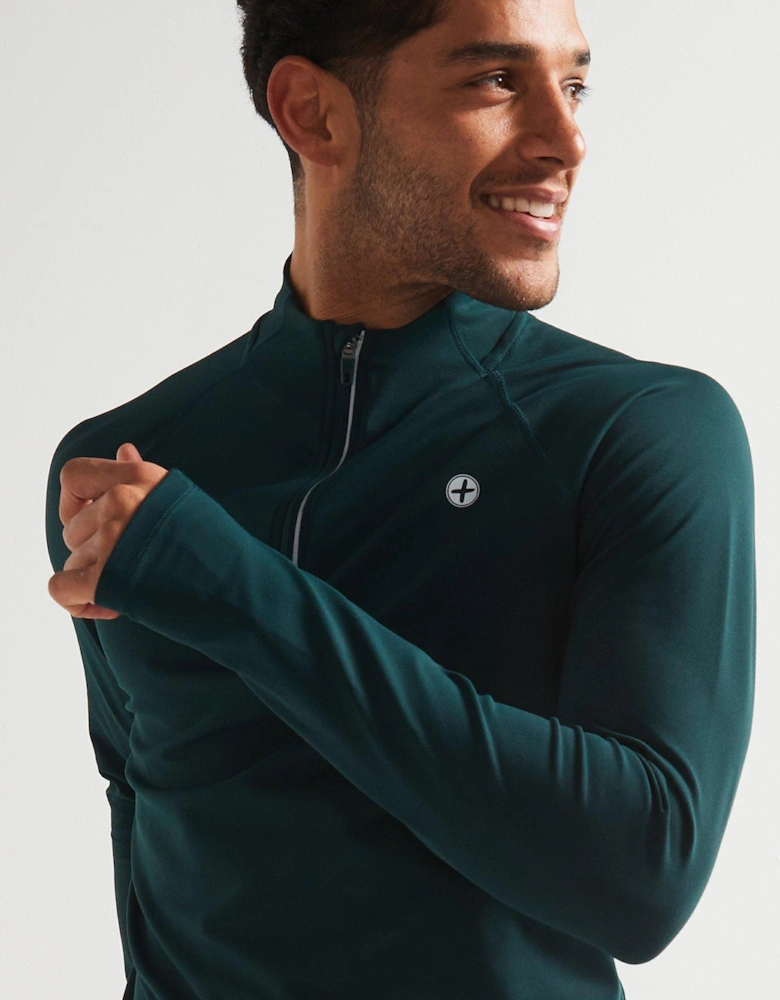 Mens Training Relentless 1/4 Zip - Green