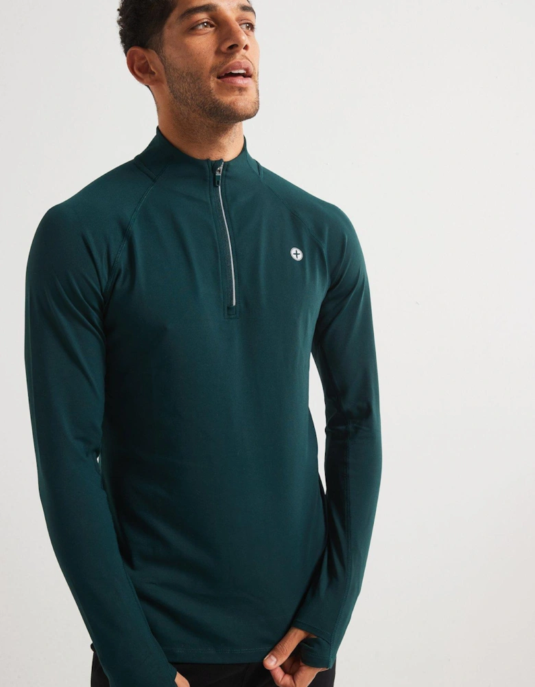 Mens Training Relentless 1/4 Zip - Green