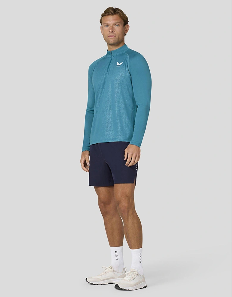 Mens Training Adapt Light Weight 1/4 Zip Top - Dark Green