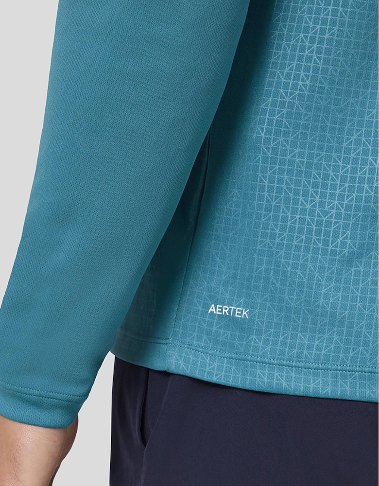 Mens Training Adapt Light Weight 1/4 Zip Top - Dark Green