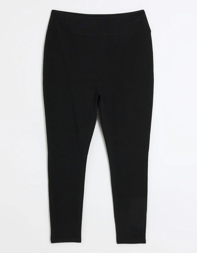 High Waisted Jersey Legging - Black