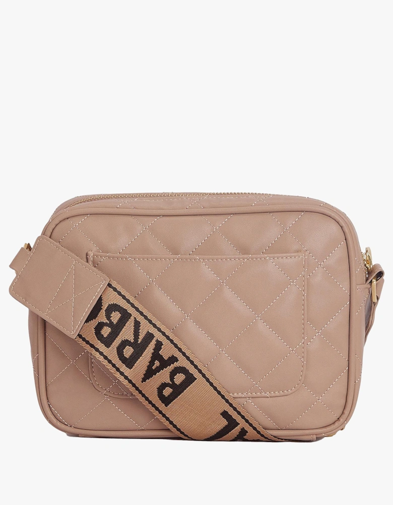 QUILTED SLOANE Womens Crossbody Bag Camel