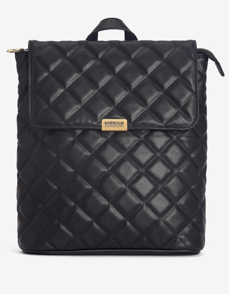 QUILTED HOXTON Womens Backpack Black