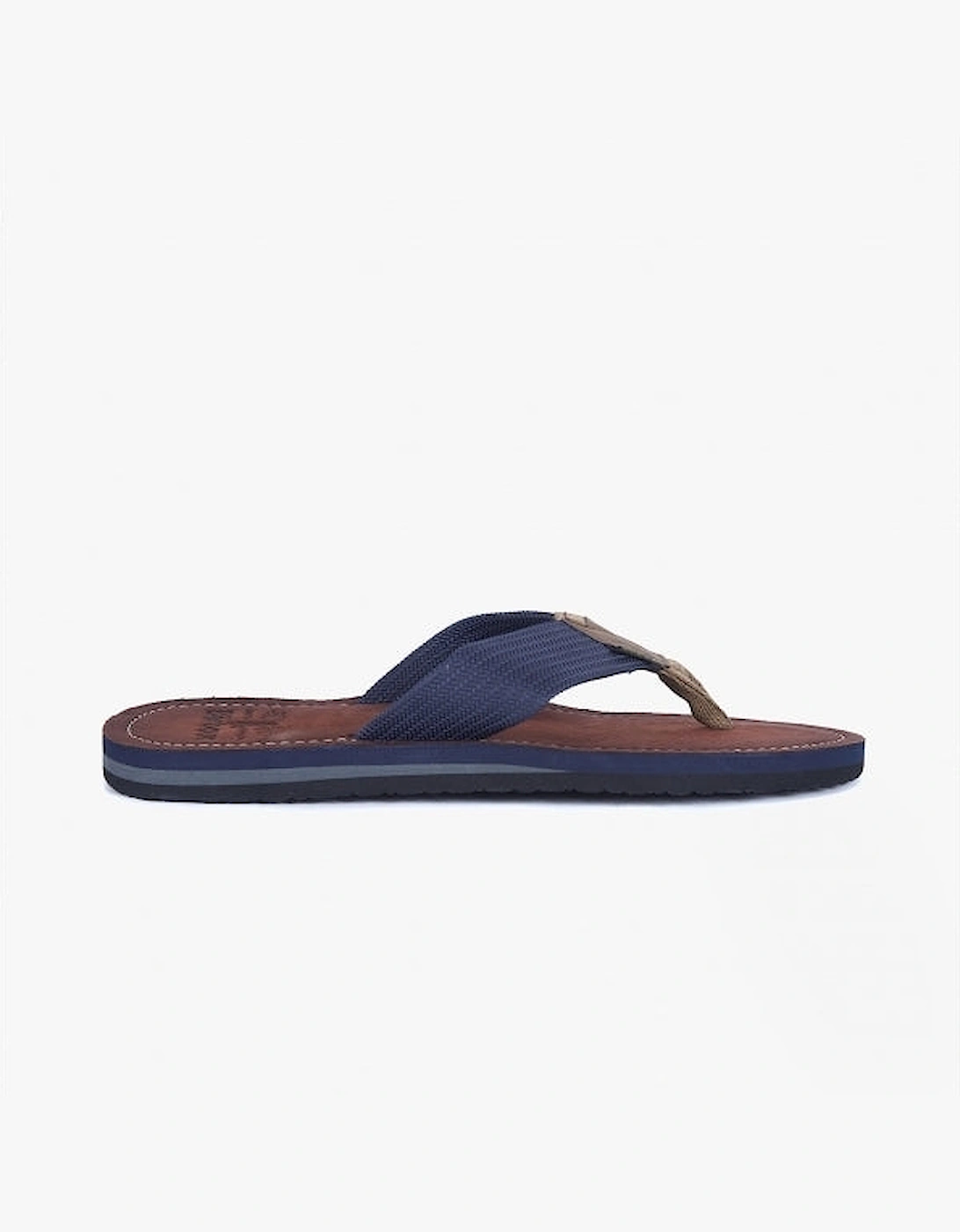 TOEMAN Mens Flip Flops Navy, 6 of 5