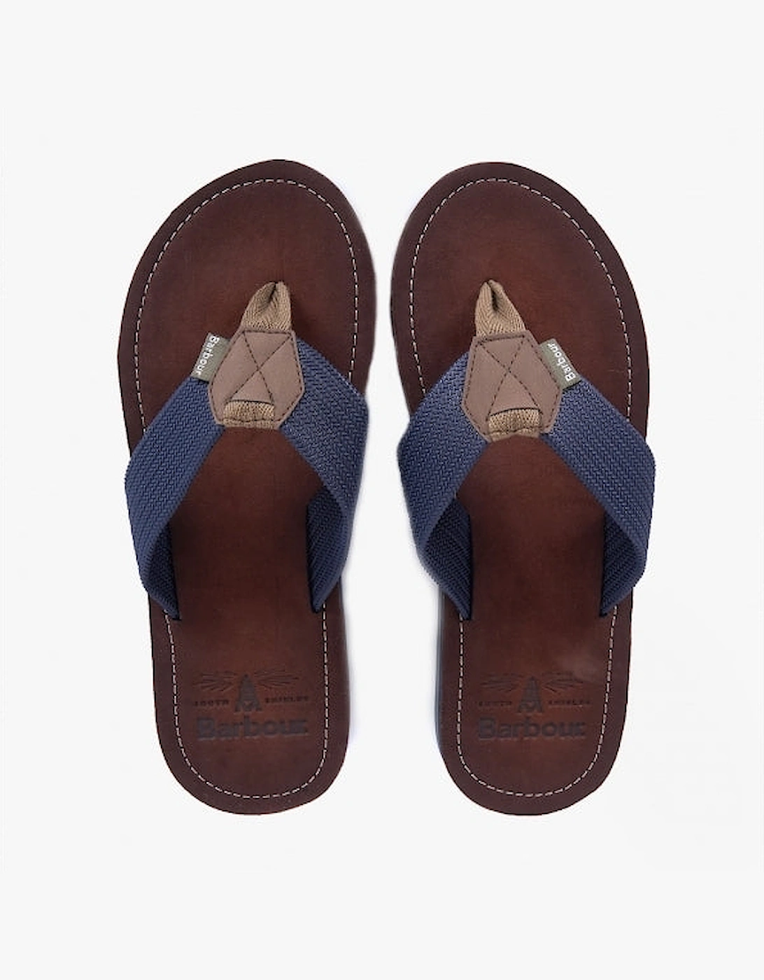 TOEMAN Mens Flip Flops Navy