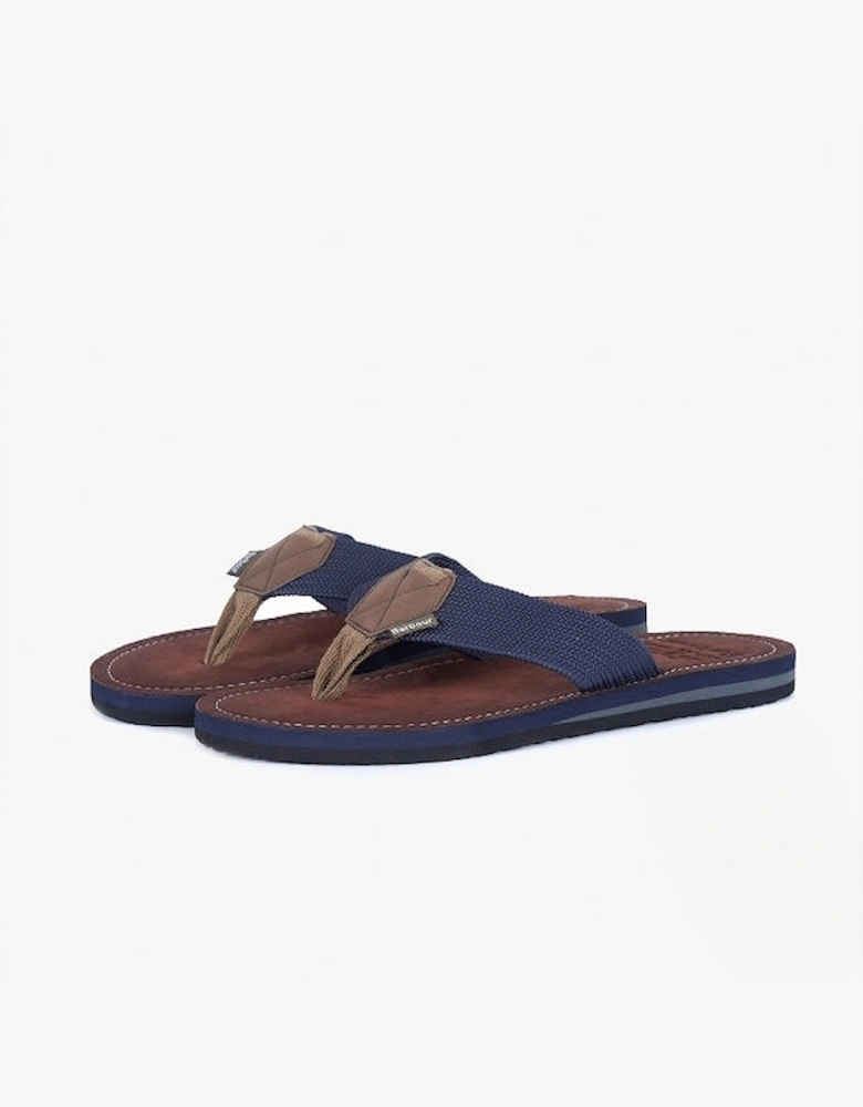 TOEMAN Mens Flip Flops Navy