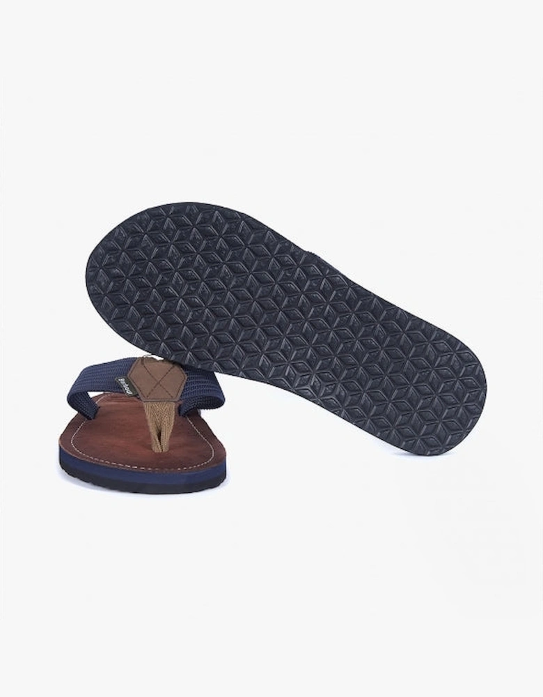 TOEMAN Mens Flip Flops Navy