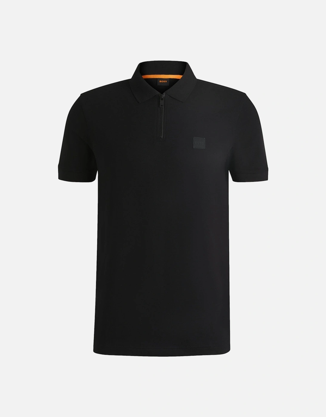 BOSS Orange Passerzip Polo Shirt 001 Black, 5 of 4