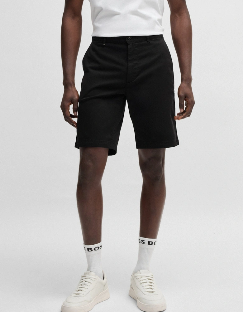 BOSS Orange Chino-slim-Shorts  001 Black