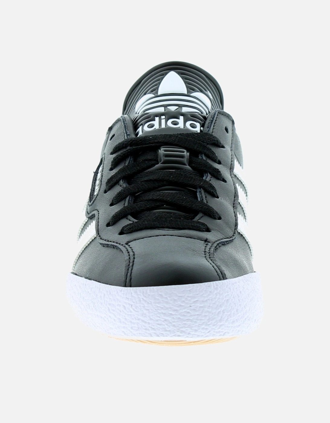 Mens Trainers Samba Super Leather Lace Up black white UK Size