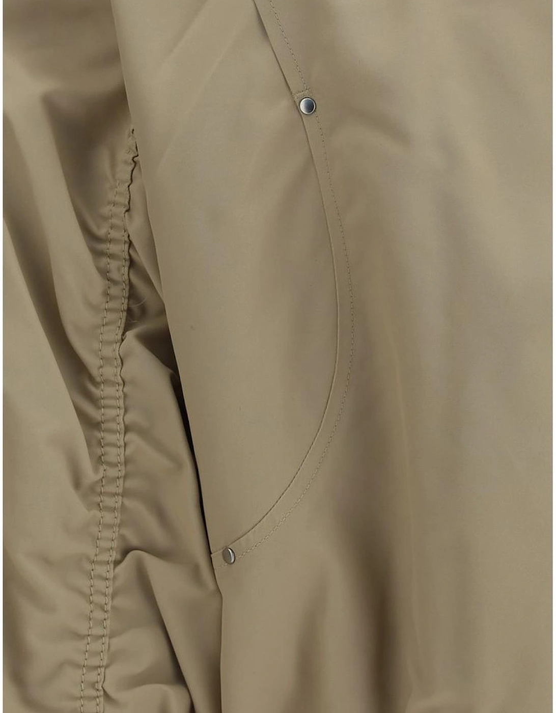 Urban Sophisticated Cropped Jacket with Ribbed Collar Women - Beige