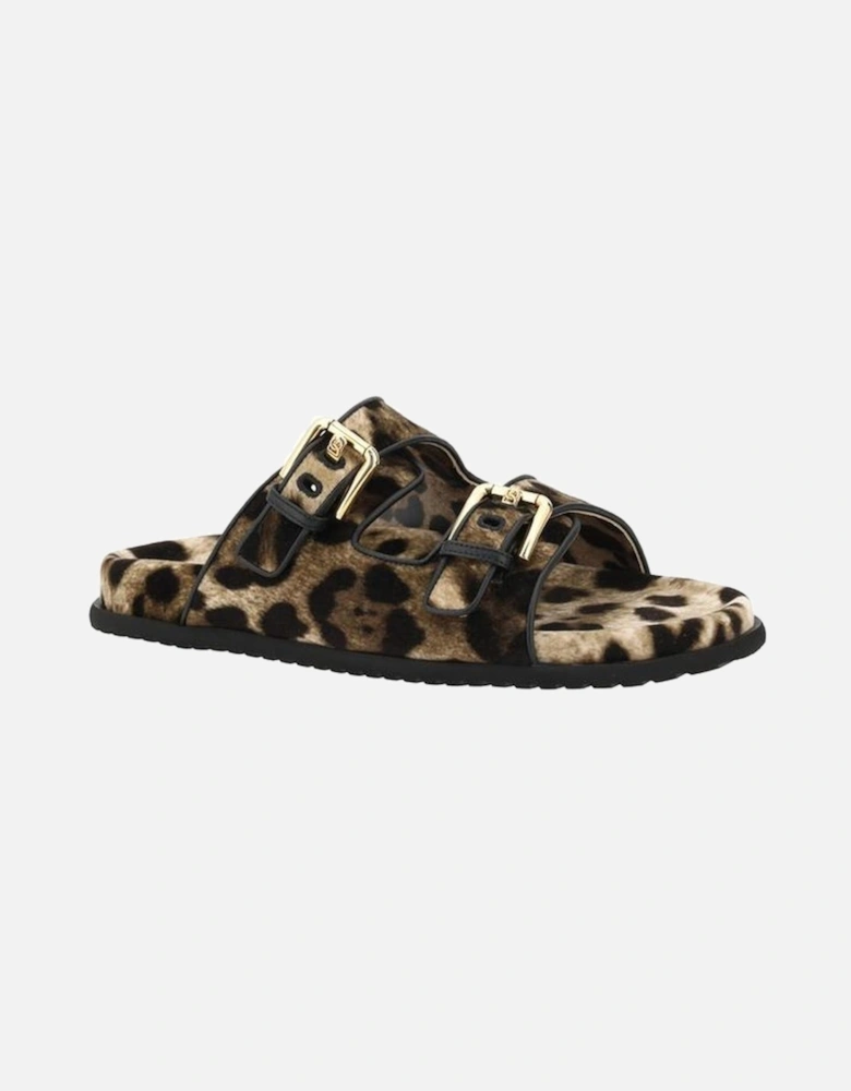 Animal print Sandals Women - Brown