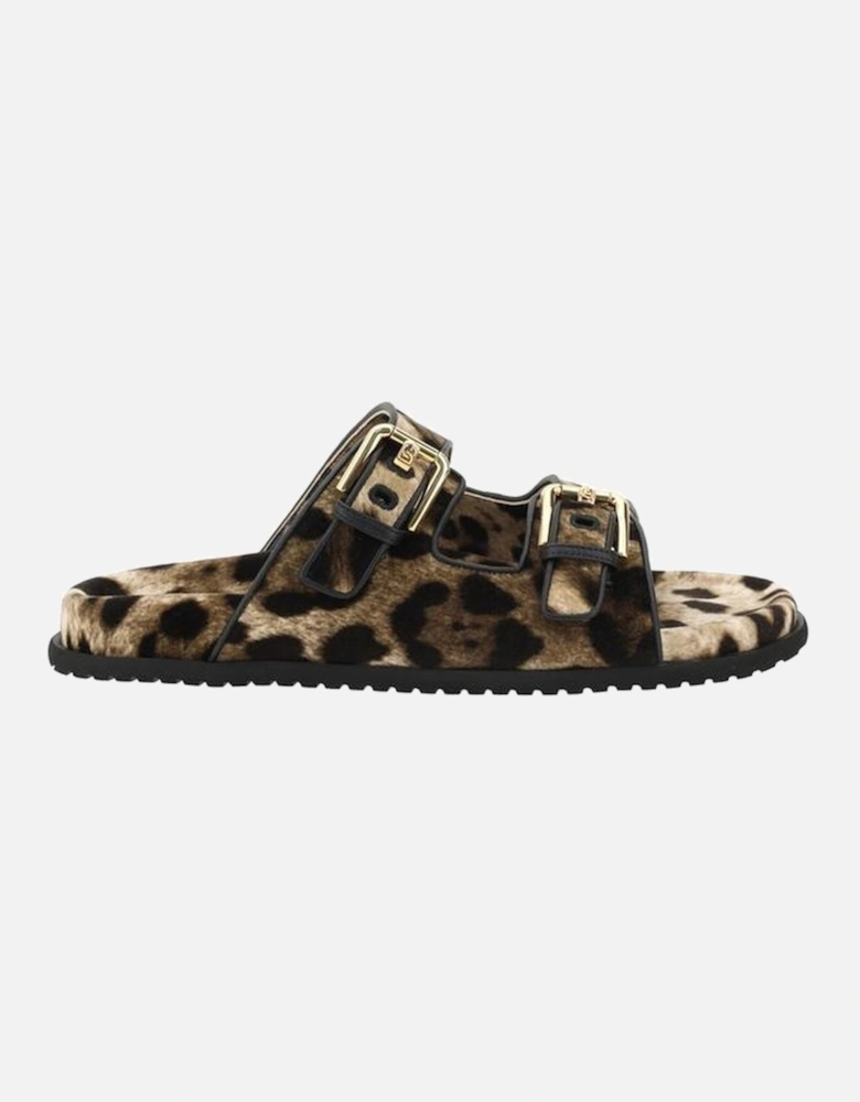 Animal print Sandals Women - Brown