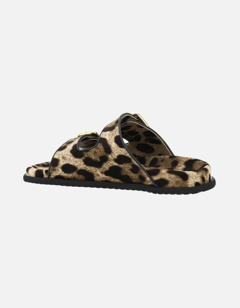 Animal print Sandals Women - Brown