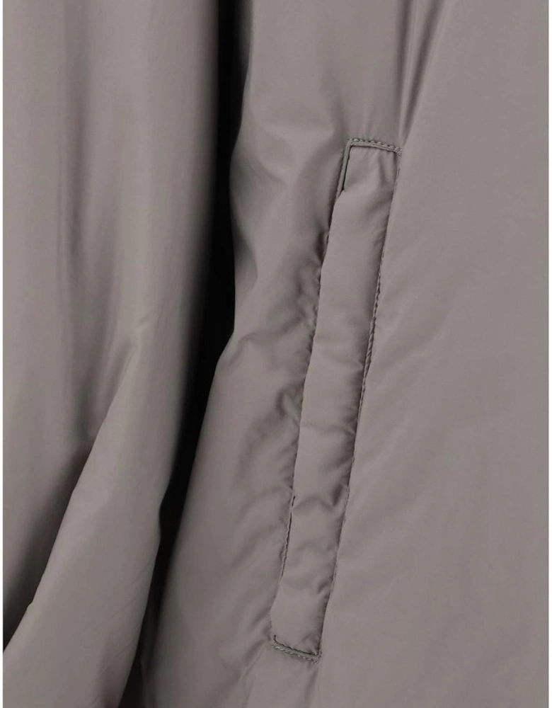 Hooded Jacket with Snap Closure and Zipped Pockets Women - Green