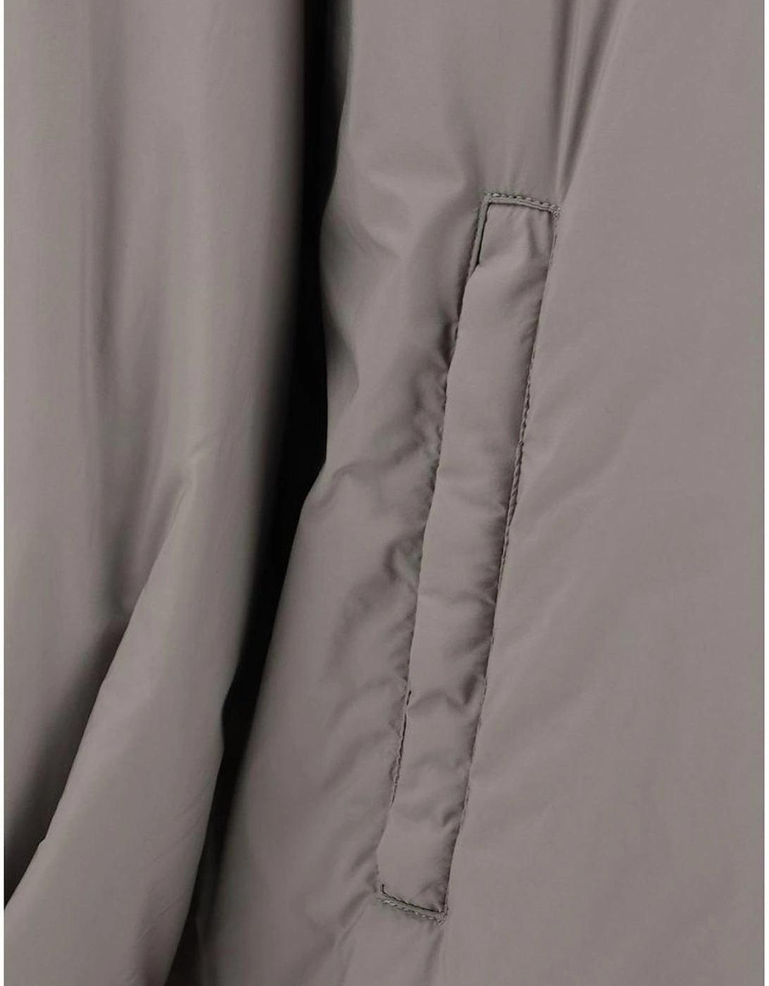 Hooded Jacket with Snap Closure and Zipped Pockets Women - Green