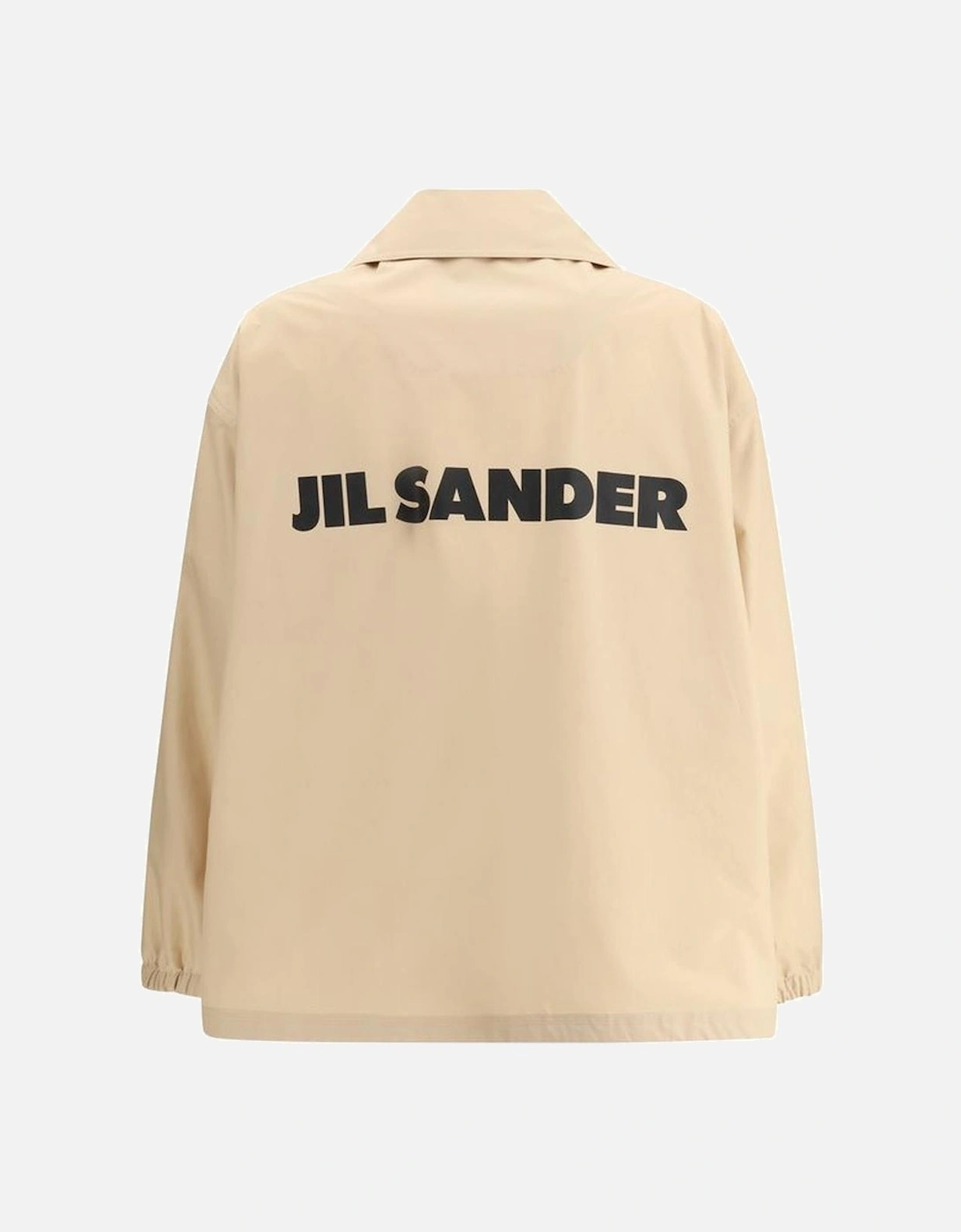 Cotton Jacket with Adjustable Drawstring Waistband Women - Beige